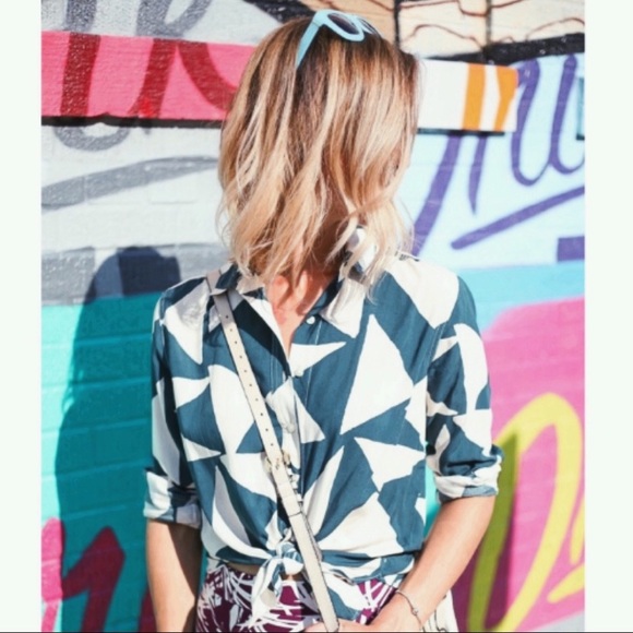 Loft Triangle Utility Blouse - Picture 1 of 6